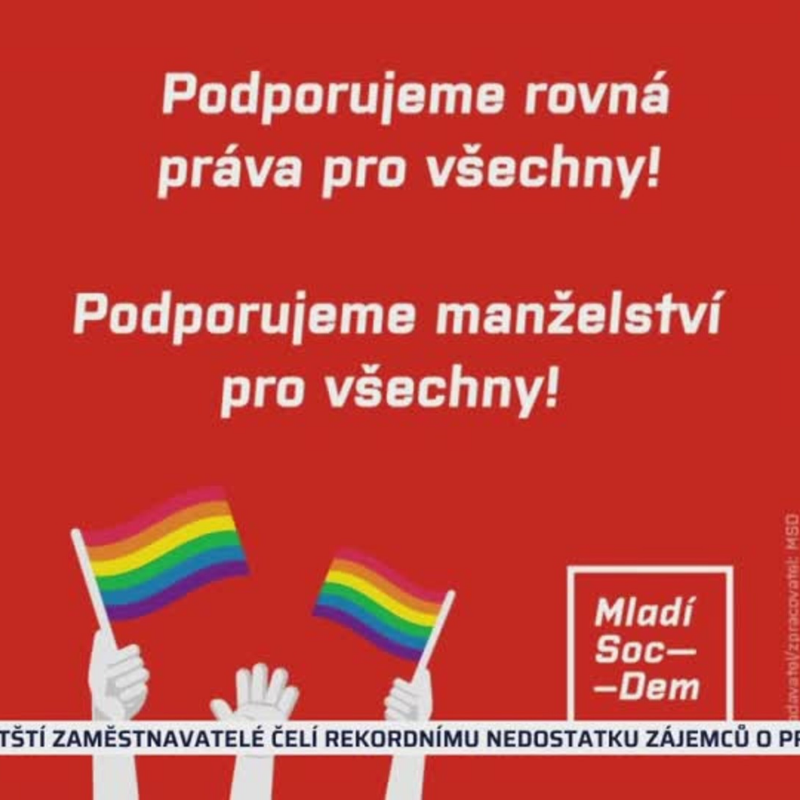 Obrázek epizody Piráti a ČSSD pro práva LGBT (zdroj: CNN Prima NEWS)