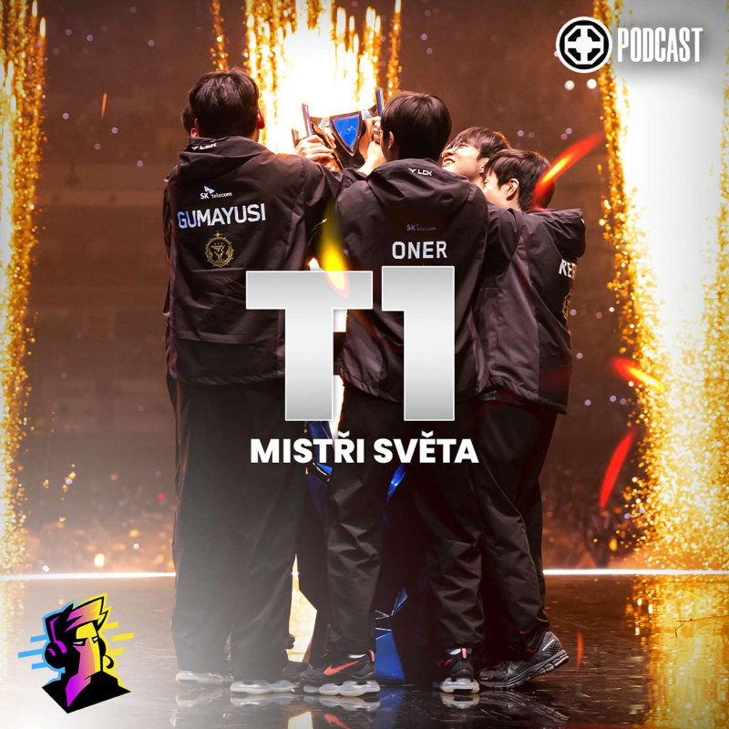 Obrázek epizody T1 a nejlepší hráč dějin Faker počtvrté mistry světa, je LCS na přístrojích? | RIFTCZECH S3E25