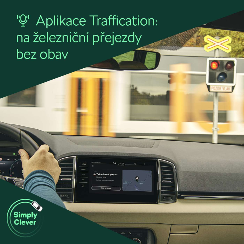 Obrázek epizody Na železniční přejezdy bez obav - s aplikací Traffication od Škoda Auto