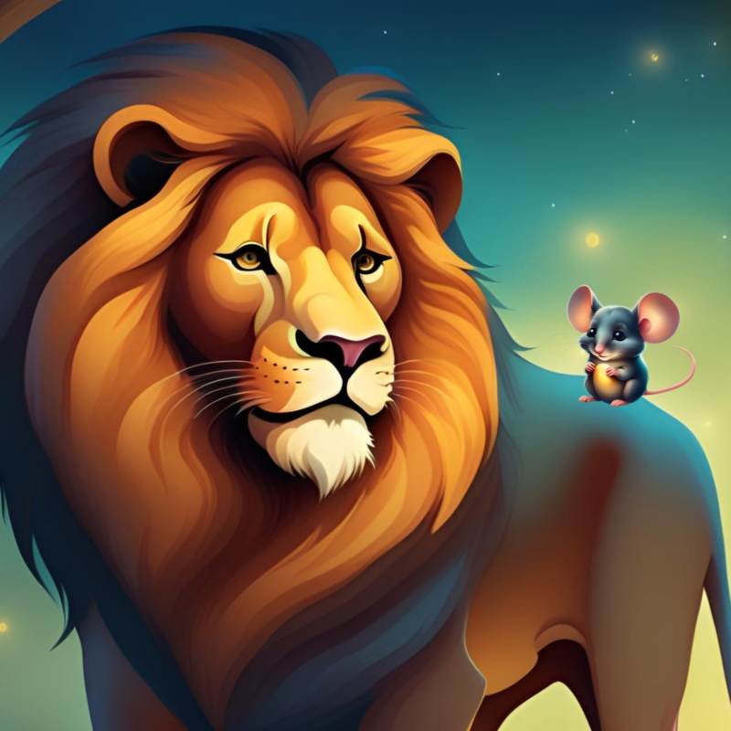 Obrázek epizody 🦁 Velký lev a malá myška | Klasická audiopohádka pro děti na dobrou noc 🐭