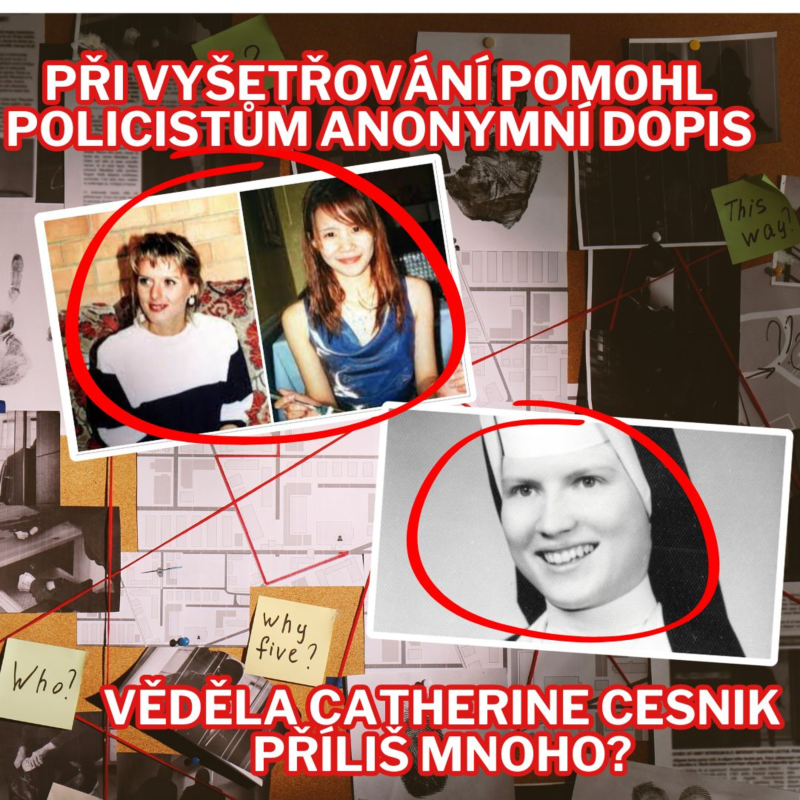 Obrázek epizody PŘI VYŠETŘOVÁNÍ POLICISTŮM POMOHL ANONYMNÍ DOPIS & VĚDĚLA CATHERINE CESNIK PŘÍLIŠ MNOHO? - TRUECRIME