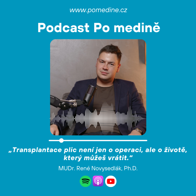Obrázek epizody #75 HRUDNÍ A TRANSPLANTAČNÍ CHIRURGIE - MUDr. René Novysedlák: „Transplantace plic není jen o operaci, ale o životě, který můžeš vrátit.“