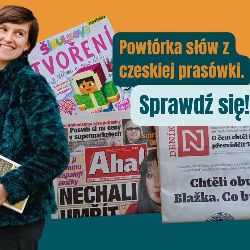 Obrázek epizody 159: Powtórka słów z czeskiej prasówki. Sprawdź się
