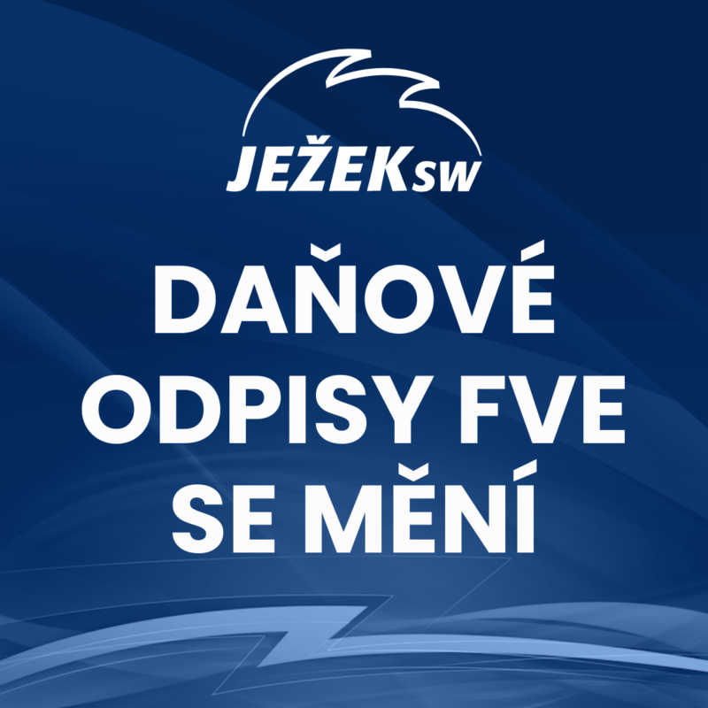 Obrázek epizody Daňové odpisy FVE se mění