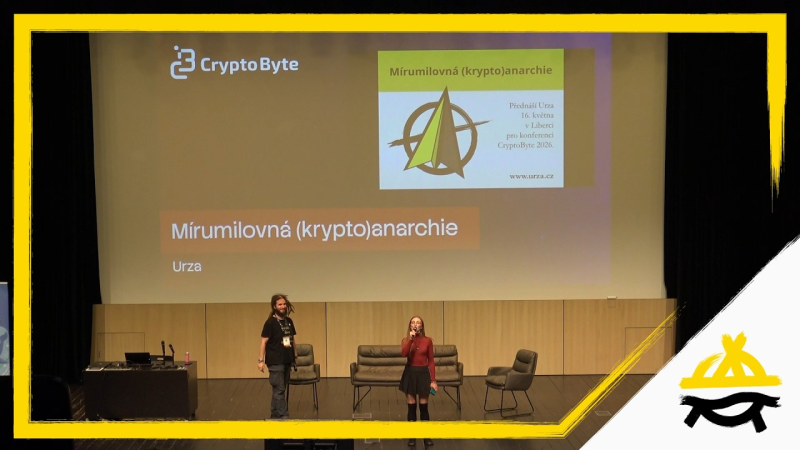Obrázek epizody Urza o mírumilovné (krypto)anarchii pro CryptoByte