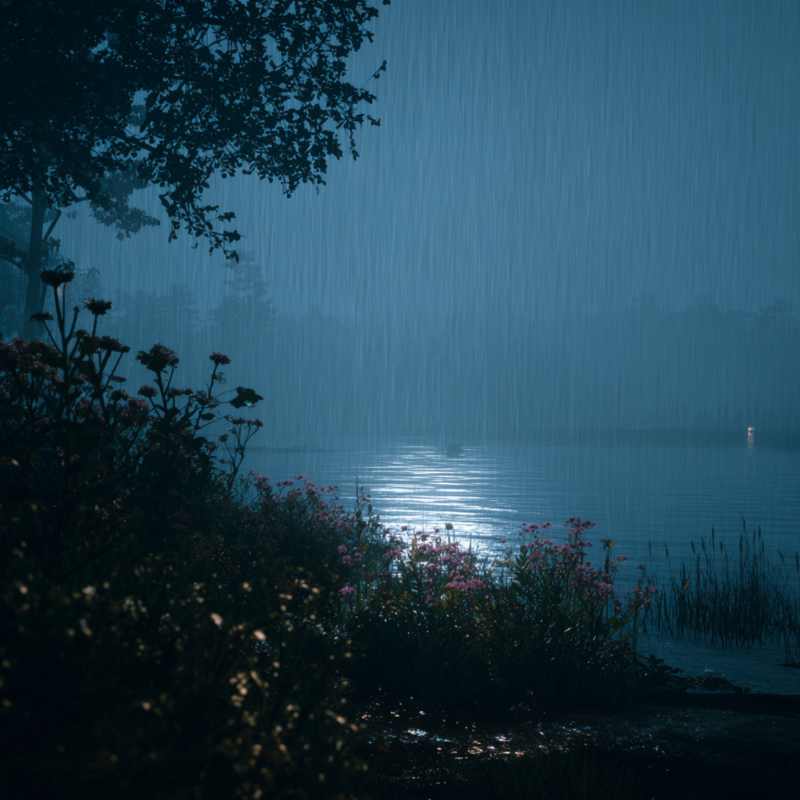 Obrázek epizody Rain Over a Silent Lake | Relaxing Nature Sounds