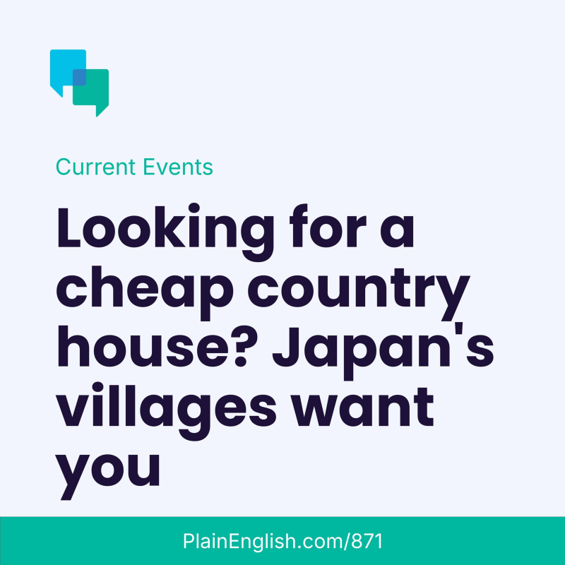 Obrázek epizody Free and cheap houses in Japan (with a catch)