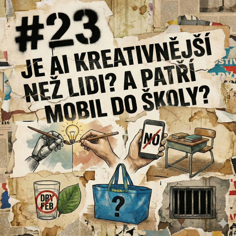 Obrázek epizody #23 Je AI kreativnější než lidi? A patří mobil do školy?