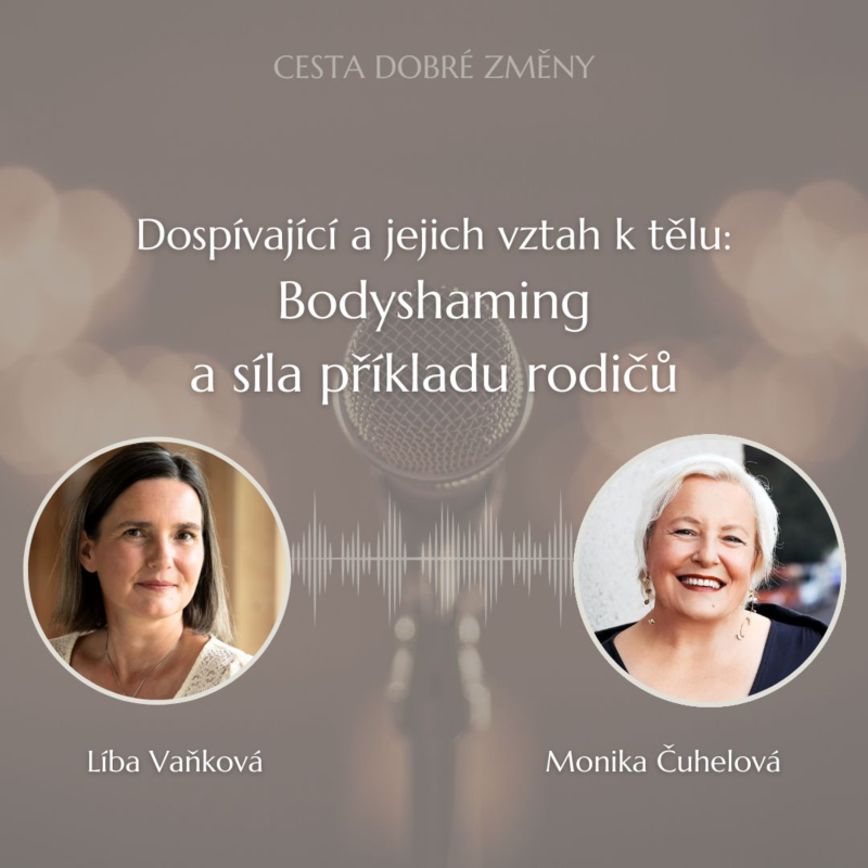 Obrázek epizody Dospívající a jejich vztah k tělu: Bodyshaming a síla příkladu rodičů - Monika Čuhelová a Líba Vaňková