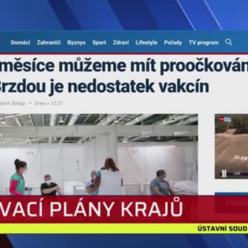 Obrázek epizody Za dva měsíce můžeme mít proočkováno, hlásí kraje. Brzdou je nedostatek vakcín