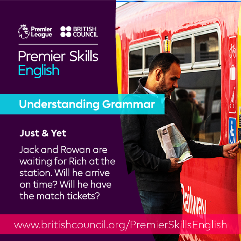 Obrázek epizody Understanding Grammar - Just and yet