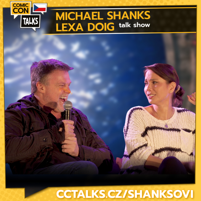 Obrázek epizody Nejvtipnější talk show Hvězdná brána: manželé Michael Shanks & Lexa Doig se špičkují v Brně