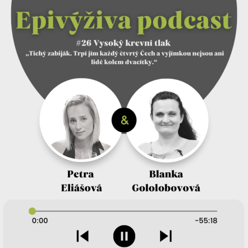 Obrázek epizody #26 Vysoký krevní tlak „Tichý zabiják. Trpí jím každý čtvrtý Čech a vyjímkou nejsou ani lidé kolem dvacítky.“