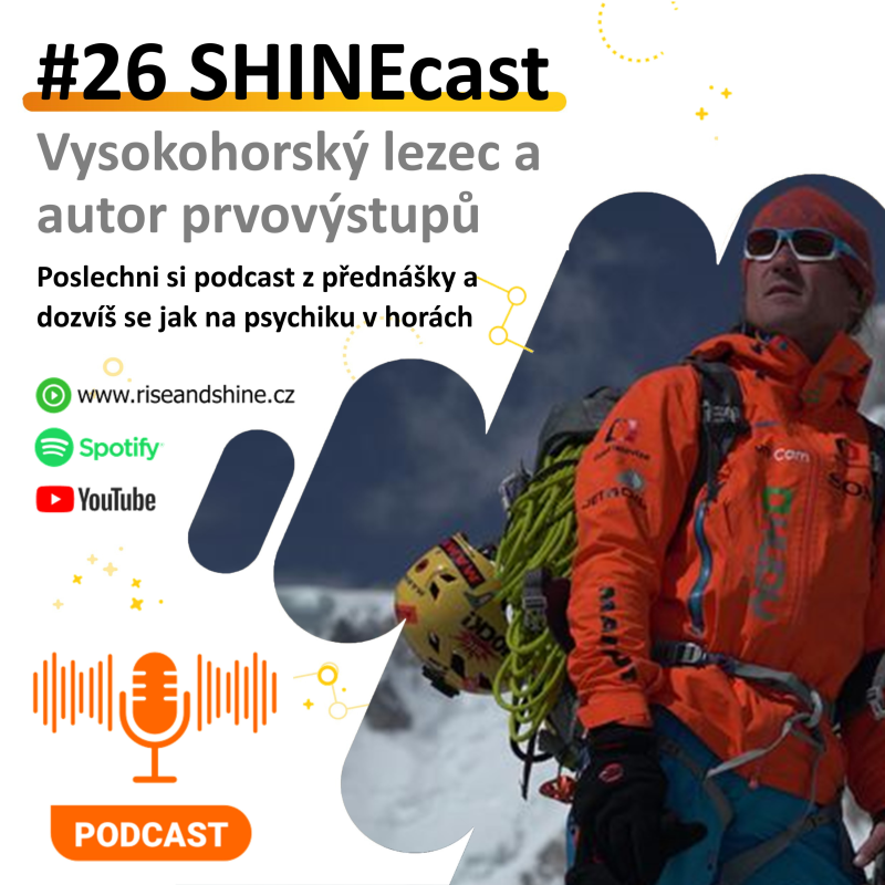 Obrázek epizody #26 SHINEcast - Marek Holeček - Jak se dotknout nebe? | #RiseAndShineCZ