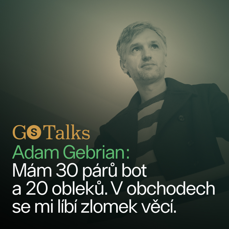 Obrázek epizody GS Talks #29 - Adam Gebrian: Mám 30 párů bot a 20 obleků. V obchodech se mi líbí zlomek věcí.