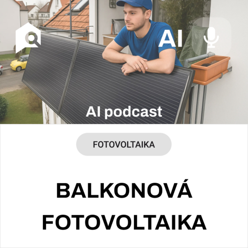 Obrázek epizody #38 AI podcast - 🌞🔋 Balkonová fotovoltaika: Energie z parapetu? Ano, ale jak na to? 💡🔌