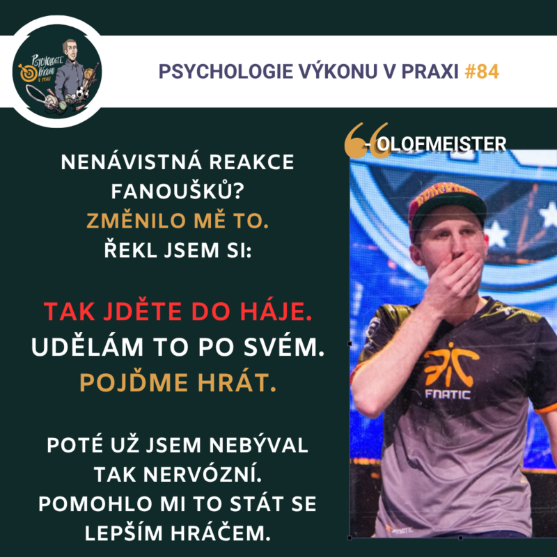 Obrázek epizody #84 Trhněte si nohou: Jak zničit strach z prohry (Olofmeister a "Olofboost", Sezóna III., ep. 16)