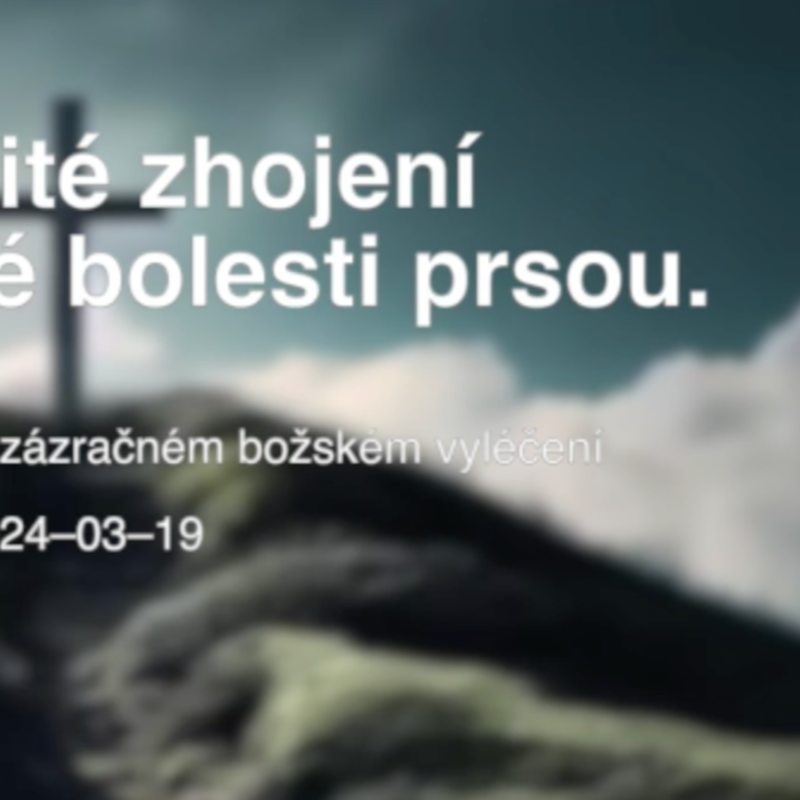 Obrázek epizody Okamžitě jsem pocítila úlevu od bolesti prsou.