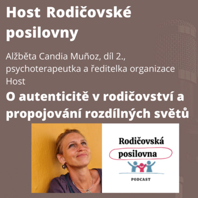 Obrázek epizody 60 - O autenticitě v rodičovství a propojování rozdílných světů , díl 2. - Alžběta Candia Muñoz - Host rodičovské posilovny