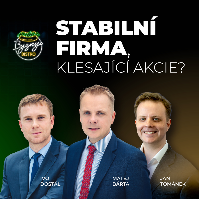 Obrázek epizody #7 Jan Tománek, Matěj Bárta & Ivo Dostál: Proč akcie někdy klesají, i když firma funguje stabilně?