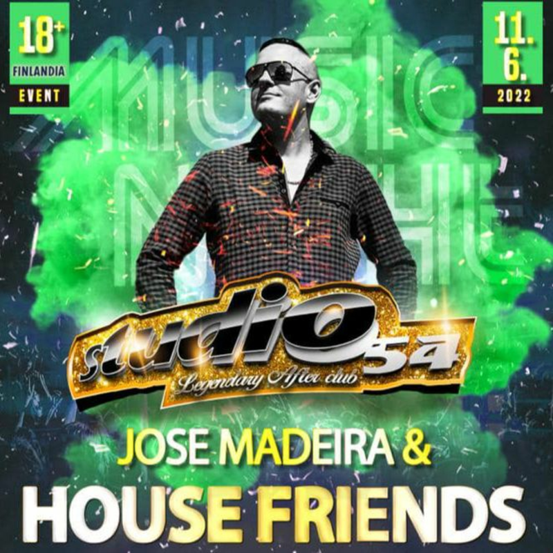 Obrázek epizody Jose Madeira Live @ House Friends, Studio 54 Prague  11-06-2022