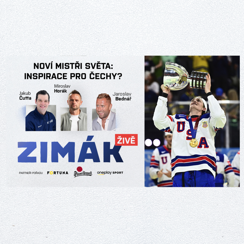 Obrázek epizody Zimák ŽIVĚ: Zlatá Amerika měla energii. Kdyby přijeli starší hráči, chodí na pivo