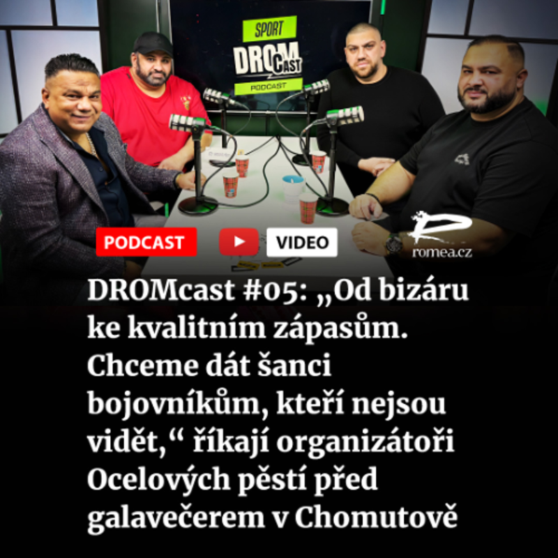 Obrázek epizody DROMcast #05: „Od bizáru ke kvalitním zápasům. Chceme dát šanci bojovníkům, kteří nejsou vidět,“ říkají organizátoři Ocelových pěstí před galavečerem v Chomutově