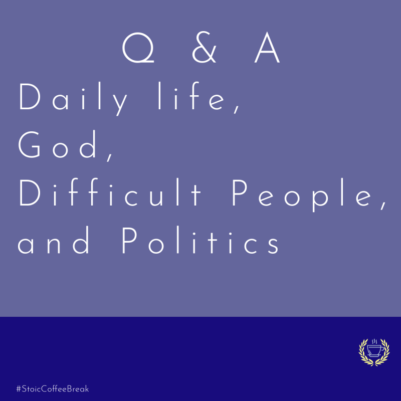 Obrázek epizody 284 - Q & A - Daily life, God, Difficult People, and Politics