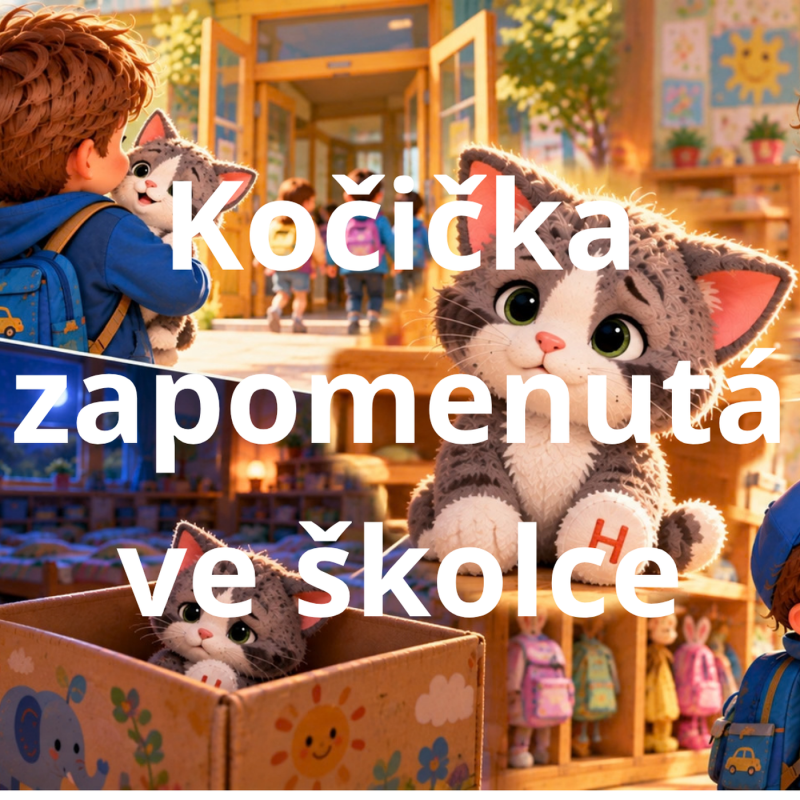 Obrázek epizody Kočička zapomenutá ve školce - pohádka na dobrou noc