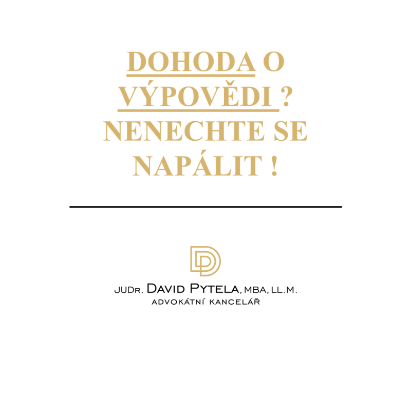 Obrázek epizody 45: Dohoda o výpovědi? Nenechte se napálit!