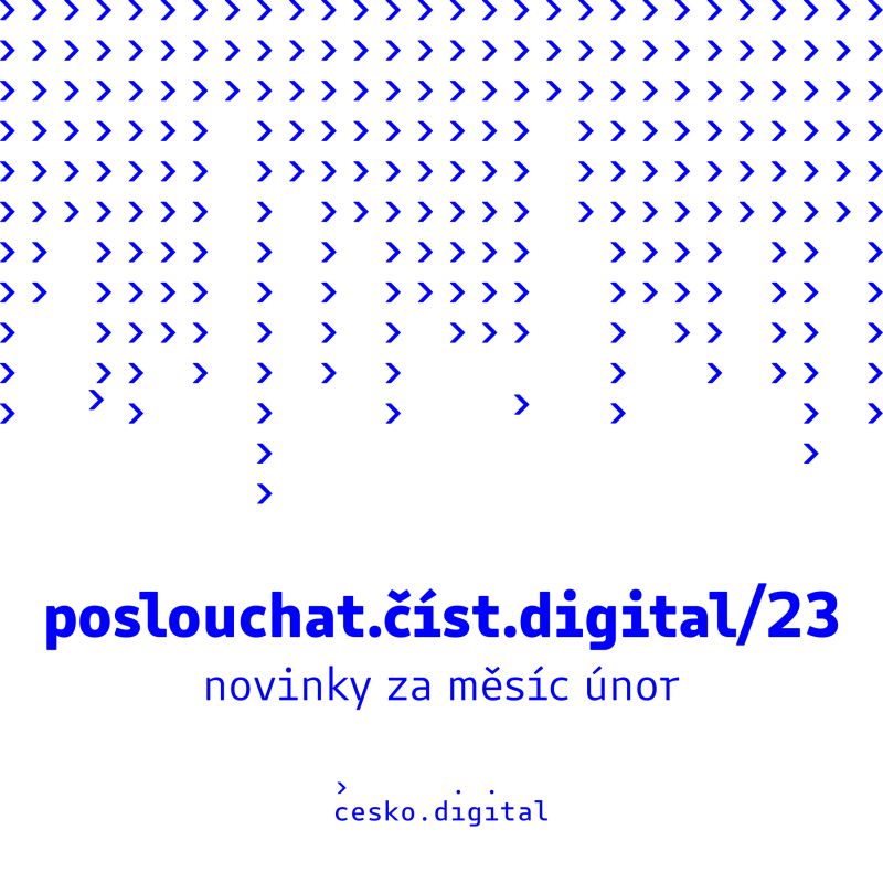 Obrázek epizody poslouchat.číst.digital/23: Proč a jak se mění Česko.Digital | Přinášíme první příklad dobré praxe | Podpoříme až 70 neziskovek v zavádění digitálních nástrojů