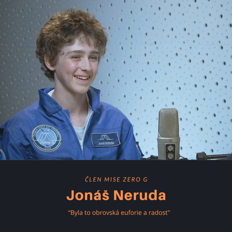 Obrázek epizody Jonáš Neruda – člen Mise Zero G: Byla to obrovská euforie a radost