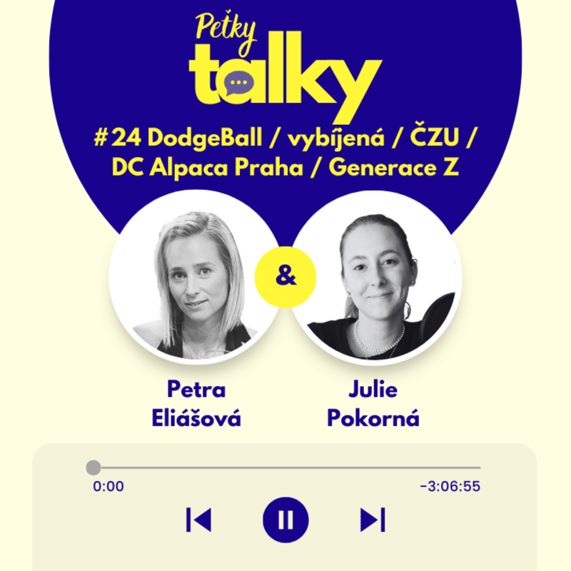 Obrázek epizody #24 Julie Pokorná - DodgeBall / vybíjená / DC Alpaca Praha / ČZU / Generace Z