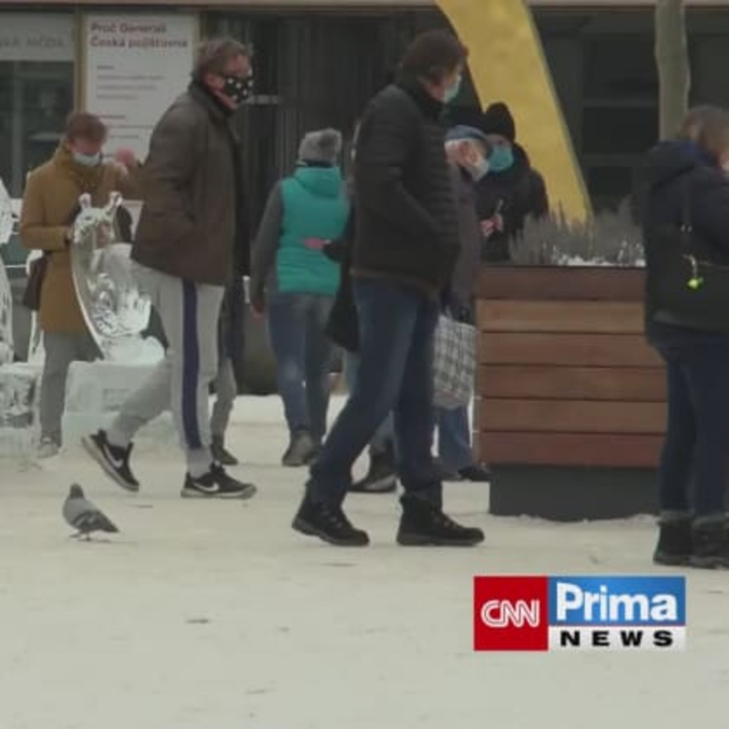 Obrázek epizody Ledové sochy v centru Plzně (zdroj: CNN Prima NEWS)