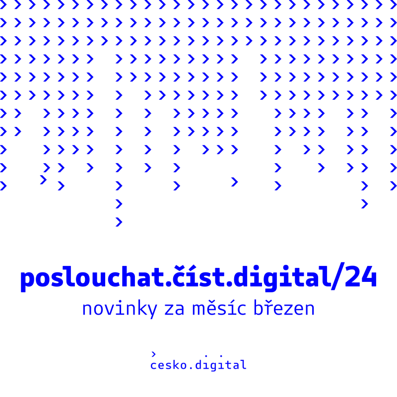 Obrázek epizody poslouchat.číst.digital/22: Jak Česko.Digital vystupuje ze své Slackbubliny | Marketplace se mění v Tržiště | Které projekty opouští akceleraci? | Pro koho se chystá e-learningová aplikace?