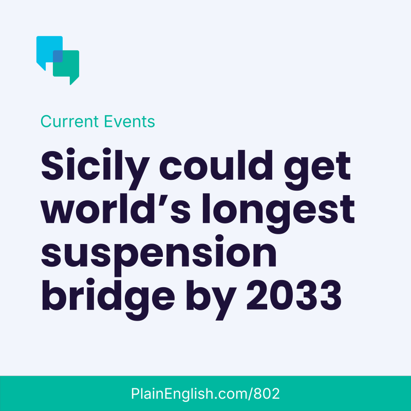 Obrázek epizody Italy envisions a bridge to Sicily