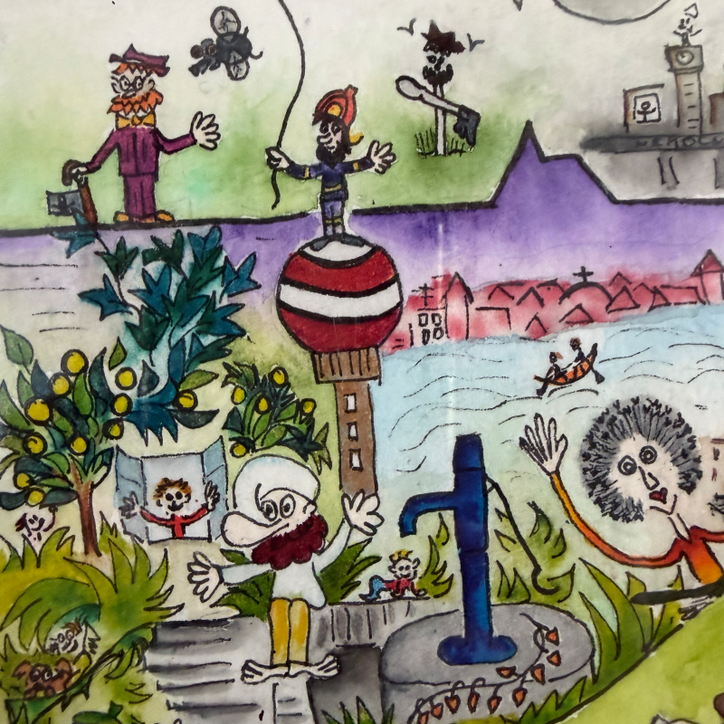 Obrázek epizody O tom, jak si to Bart prohodil s Ajdou