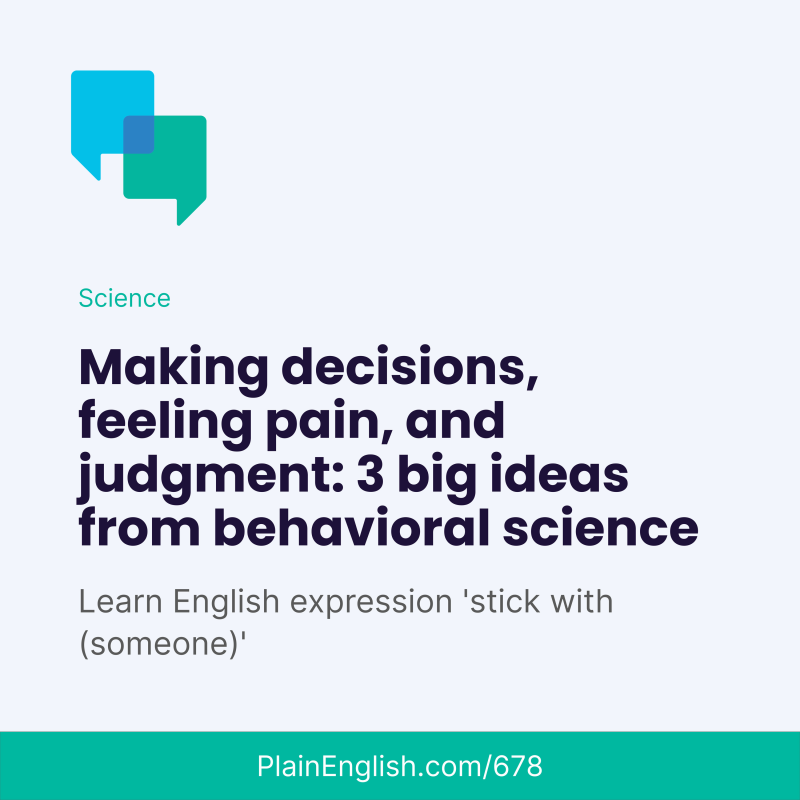 Obrázek epizody Three big ideas from behavioral science (Stick with (someone))