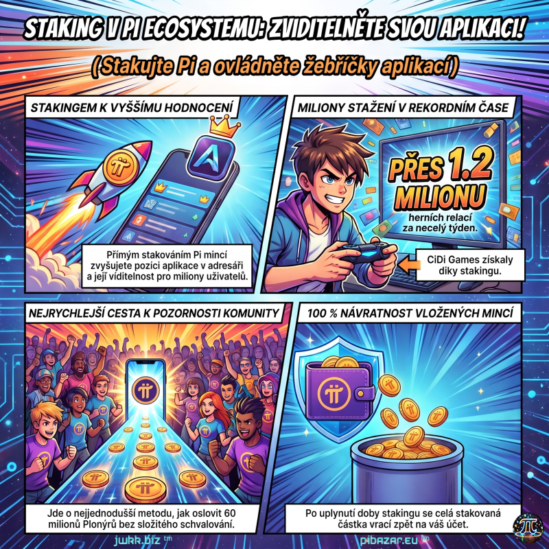 Obrázek epizody Staking v adresáři ekosystému Pi Network