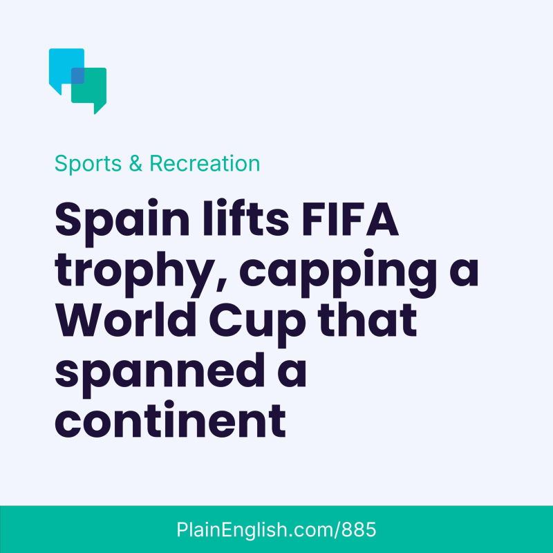 Obrázek epizody Spain outlasts Argentina to win its second World Cup