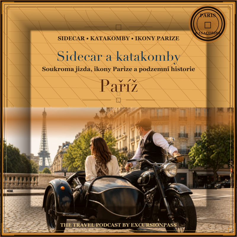 Obrázek epizody Soukroma vintage sidecar prohlidka Parize a katakomb