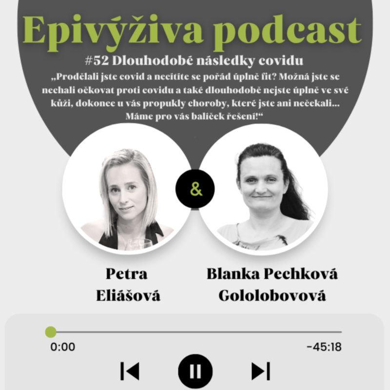 Obrázek epizody #52 DLOUHODOBÉ NÁSLEDKY COVIDU / trombóza, krevní sraženiny, porucha paměti, deprese, únava, bolesti zad, spike protein, postcovid syndrom, porucha menstruace, nespavost, covid