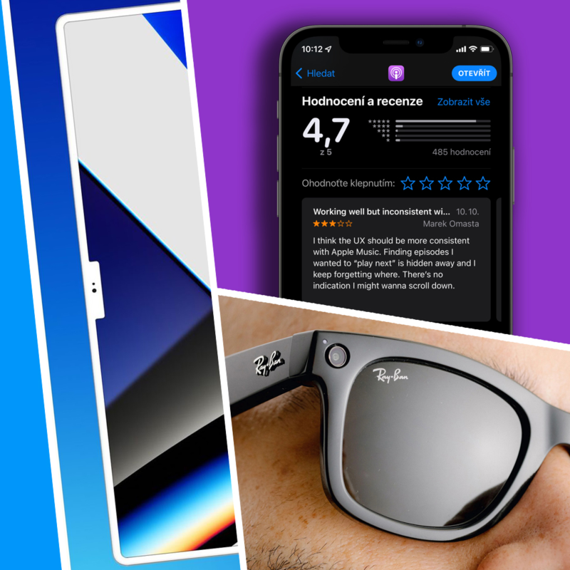 Obrázek epizody 130. Nový MacBook Air, Podcasty podvádí, Ray-Ban Stories