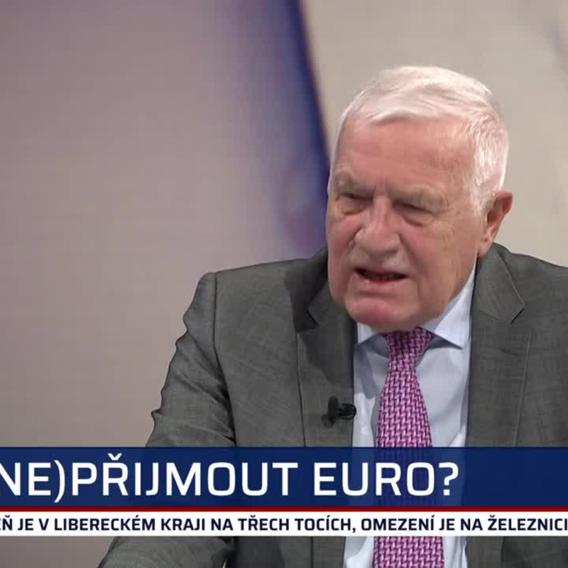 Obrázek epizody Přijetí eura? Obrovský útok na Česko, zlobil se Klaus. Prezidenta Pavla označil za laika