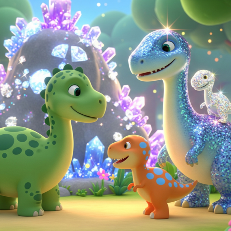 Obrázek epizody #9 Dino Adventure: The Crystal and Diamond Friends! 💎