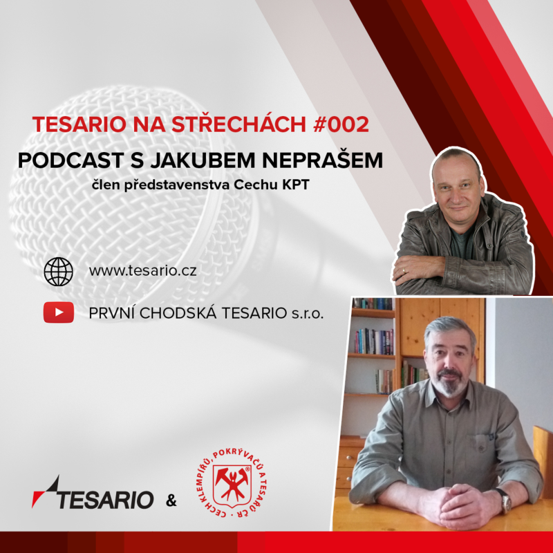 Obrázek epizody TESARIO NA STŘECHÁCH #002 - podcast s Jakubem Neprašem
