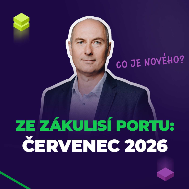Obrázek epizody Ze zákulisí Portu: červenec 2026 – Na jaké novinky se můžete brzy těšit?