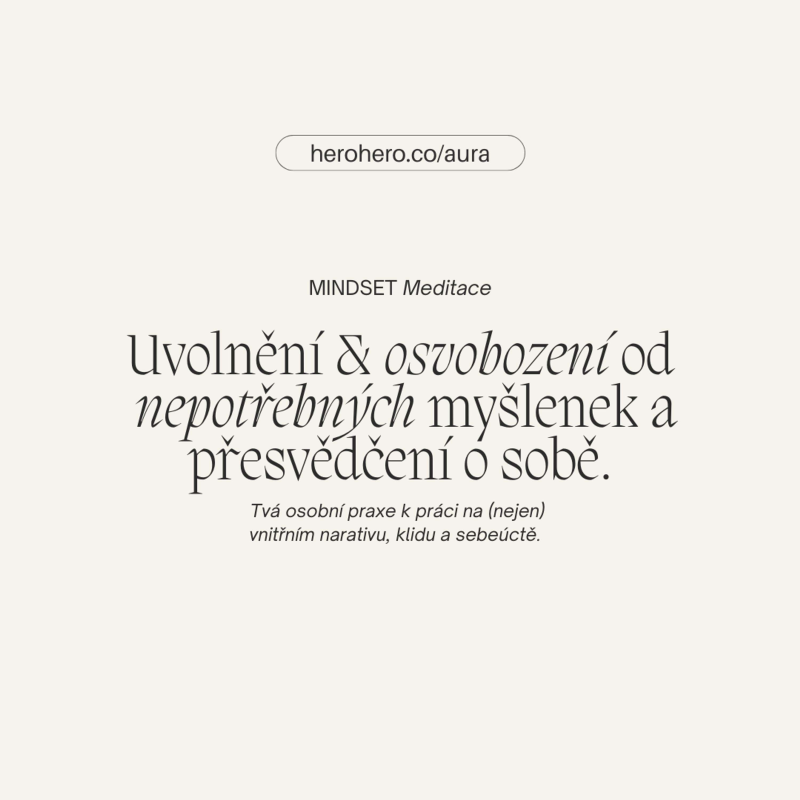 Obrázek epizody Mindset meditace. Uvolnění a osvobození od nepotřebných myšlenek. I ✴︎ Aura. specials ✴︎