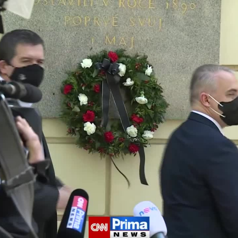 Obrázek epizody Hamáček a Středula slaví 1. máj (zdroj: CNN Prima NEWS)