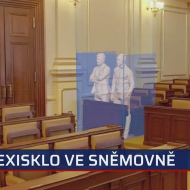 Obrázek epizody V Poslanecké sněmovně jsou nově umístěná dvě plexiskla